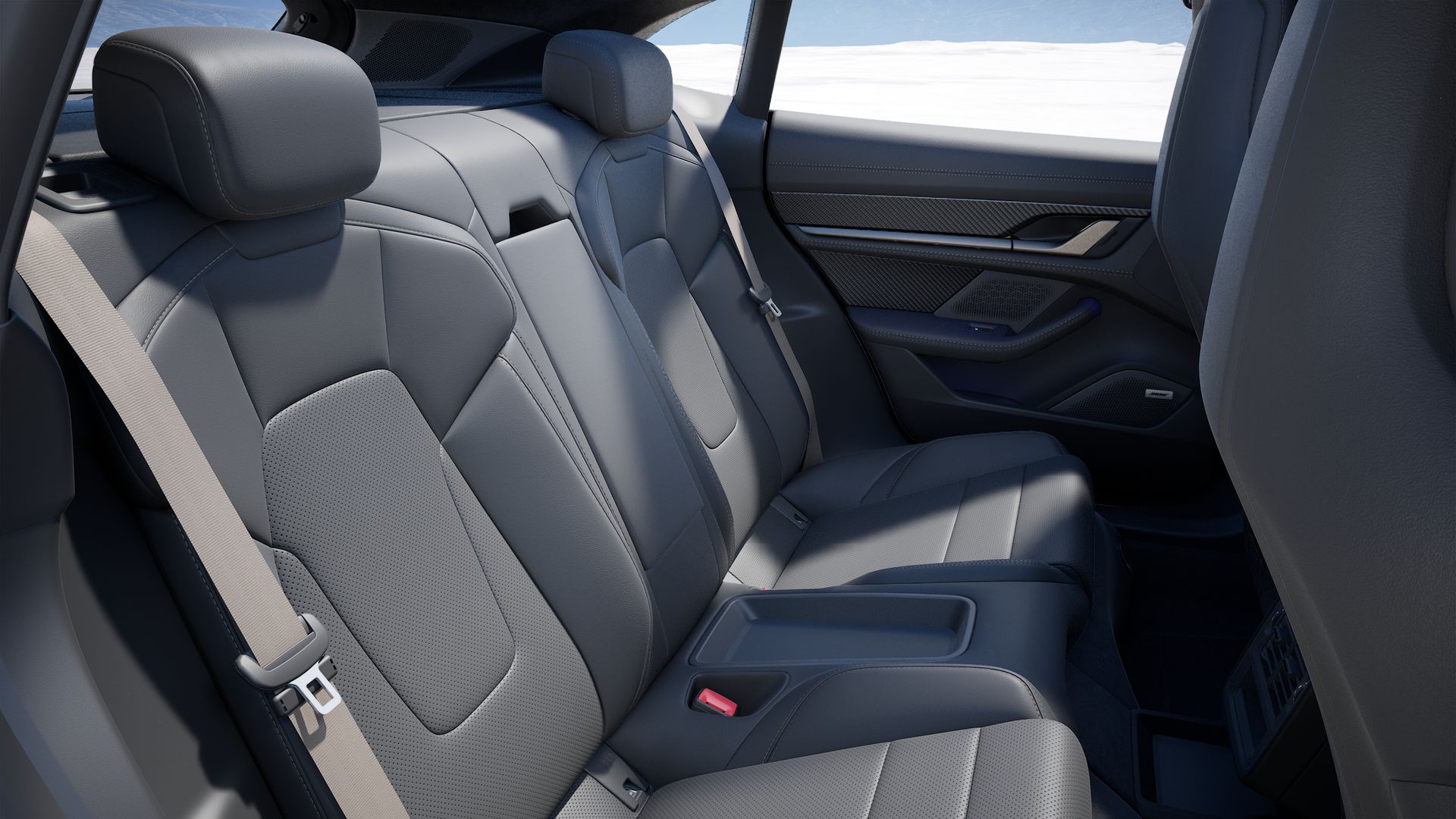Interior view of Taycan Turbo S Cross Turismo