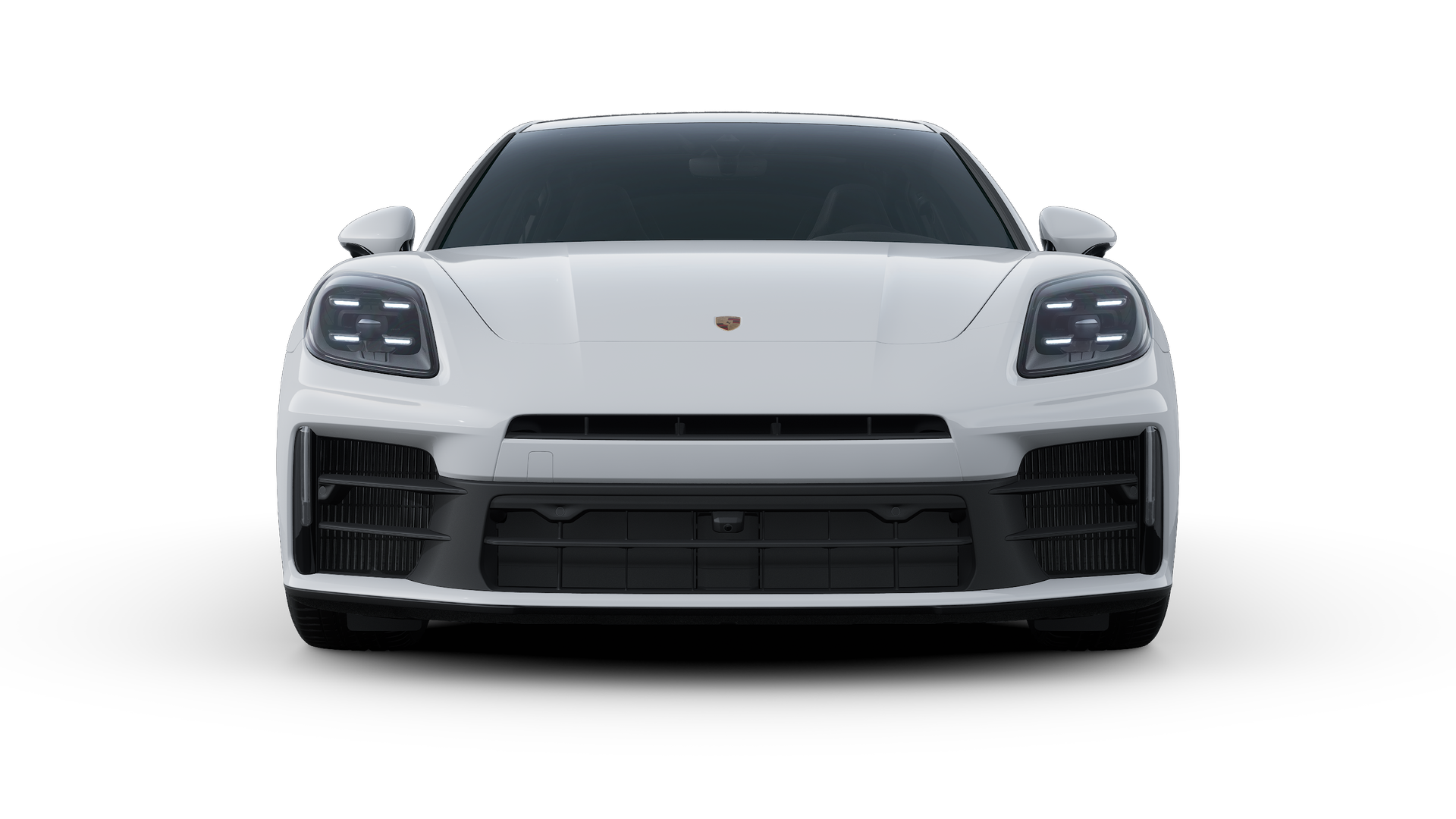 Exterior view of Panamera showing the front of the car