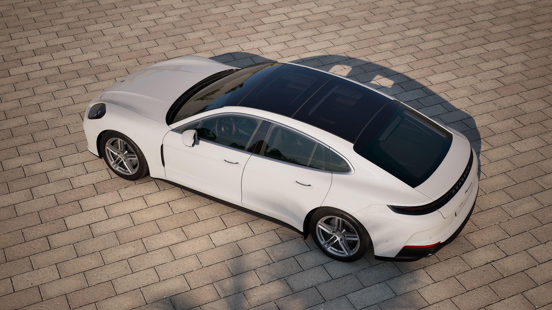 Exterior view of Panamera seen from above