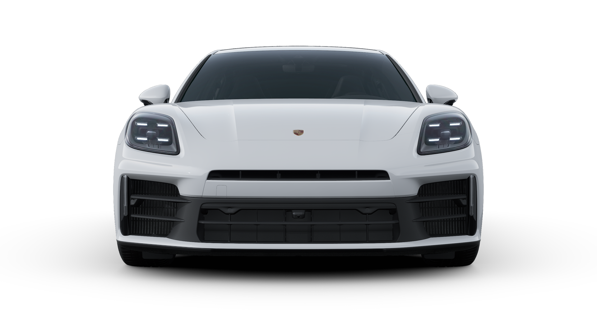 Exterior view of Panamera 4 showing the front of the car
