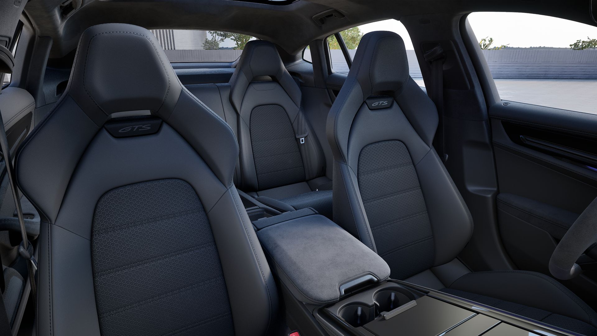 Interior view showing the front seats of Panamera GTS