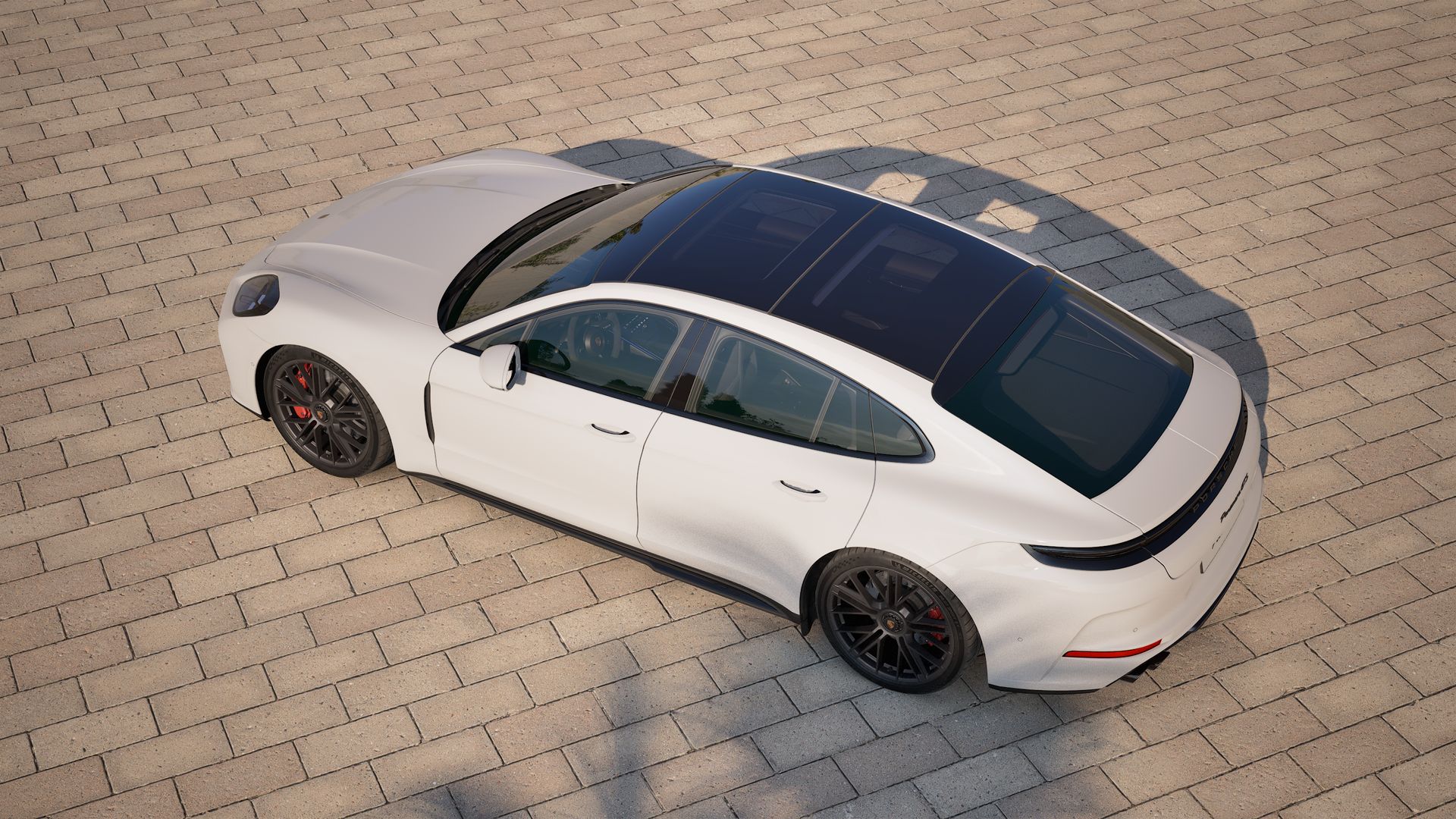 Exterior view of Panamera GTS seen from above