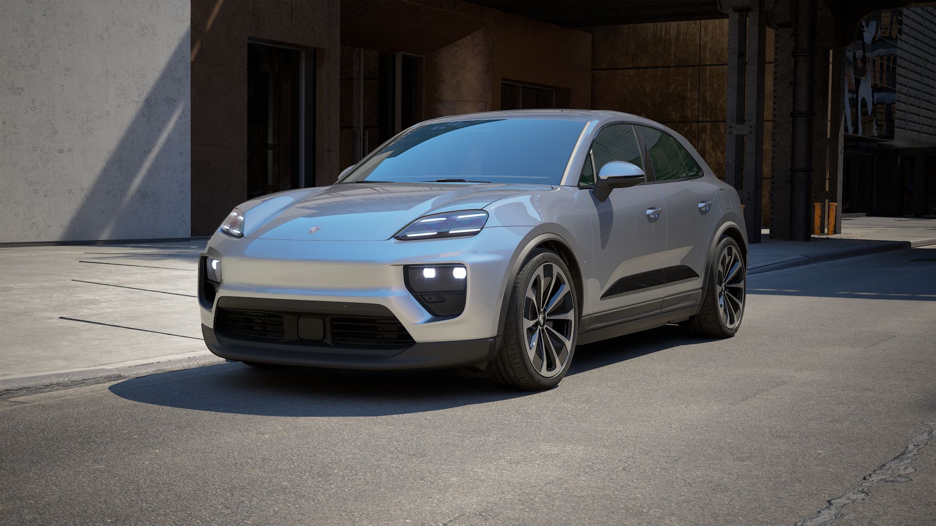 Macan вид спереди