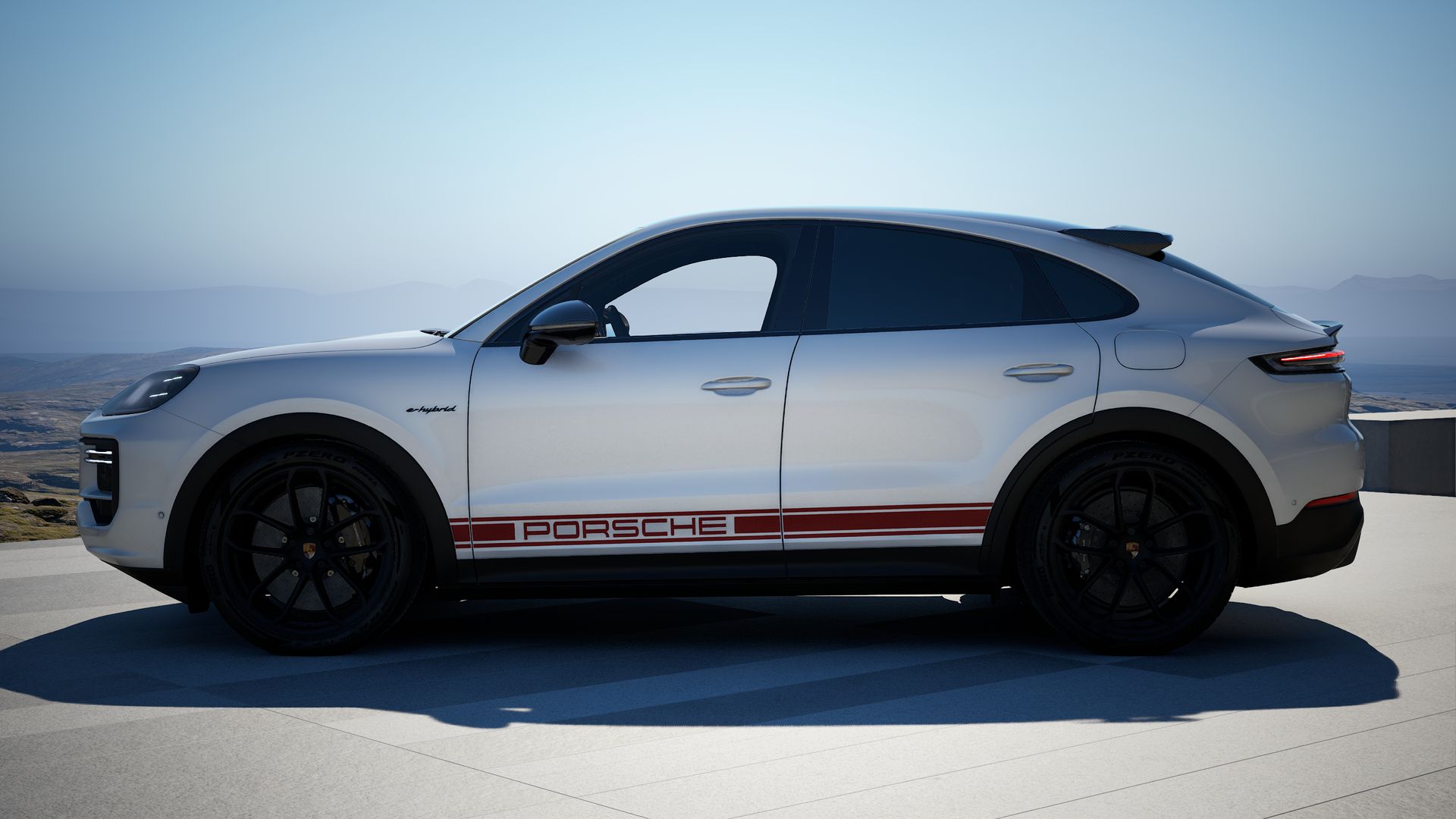 Cayenne Turbo E-Hybrid Coupé with GT Package side view