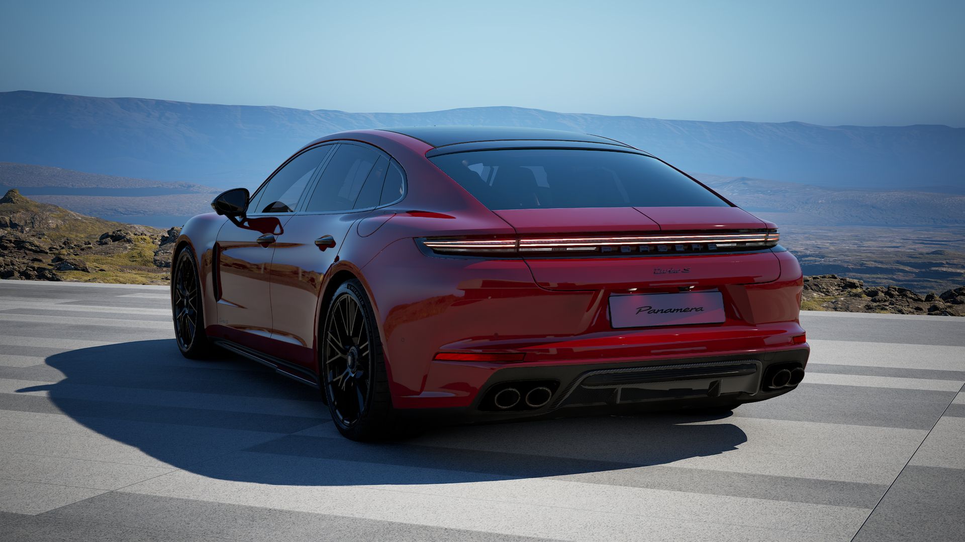 Panamera Turbo S E-Hybrid back view