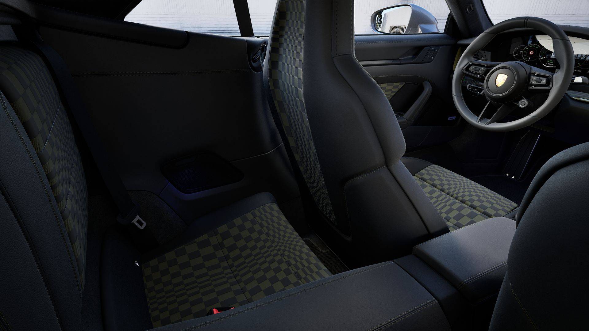 Interior view showing the back seats of 911 Spirit 70