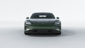 Exterior view of Taycan 4S showing the front of the car