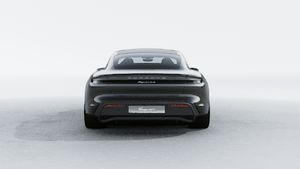 Exterior view of Taycan 4S showing the rear of the car