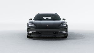 Exterior view of Taycan 4 Cross Turismo showing the front of the car