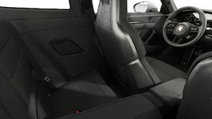 Vista interna che mostra i sedili posteriori di 911 GT3 con pacchetto Touring