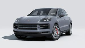 Außenansicht von Cayenne S E-Hybrid mit der Vorderseite und der linken Seite des Fahrzeugs