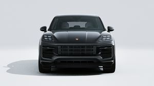 Vista esterna di Cayenne GTS che mostra la parte anteriore della vettura