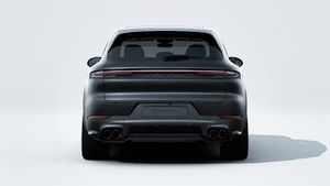 Außenansicht von Cayenne S E-Hybrid Black Edition mit Blick auf das Heck des Fahrzeugs