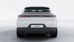 Außenansicht von Cayenne Coupé mit Blick auf das Heck des Fahrzeugs