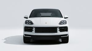 Vue extérieure de Cayenne E-Hybrid Coupé montrant l'avant de la voiture