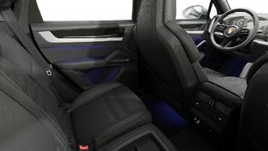 Innenansicht mit den Rücksitzen von Cayenne S E-Hybrid Coupé