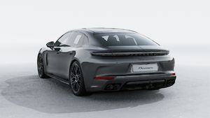 Außenansicht von Panamera GTS mit der Rückseite und der linken Seite des Fahrzeugs