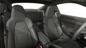 Interior view showing the front seats of 911 Turbo S