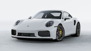 Exterior view of 911 Turbo S showing the front and left side of the car