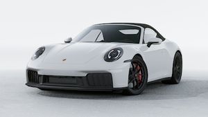 911 Carrera 4 GTS Cabriolet 外观图，显示汽车的前部和左侧