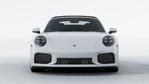 Exterior view of 911 Turbo S Cabriolet showing the front of the car