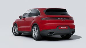 Cayenne 逐梦版 的外景，显示汽车的背面和左侧