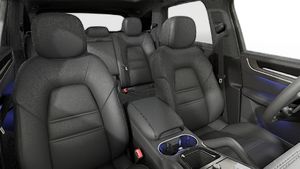 Interior view showing the front seats of Cayenne Active