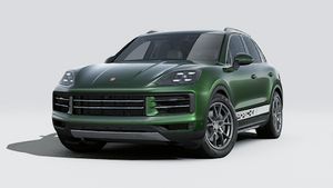 Exterior view of Cayenne Active showing the front and left side of the car