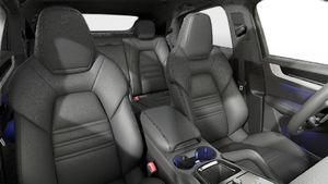 Interior view showing the front seats of Cayenne Coupé