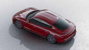 从高处俯瞰 Taycan GTS 外观
