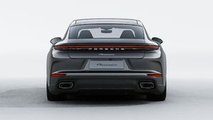 Exterior view of Panamera showing the rear of the car