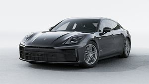 Panamera 外观图，显示汽车的前部和左侧