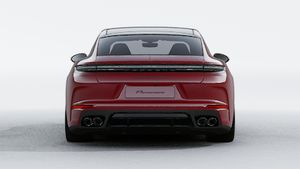 Exterior view of Panamera GTS showing the rear of the car
