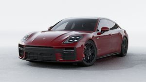 Exterior view of Panamera GTS showing the front and left side of the car