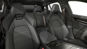 Interior view showing the front seats of Panamera Turbo E-Hybrid