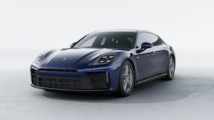 Panamera 行政加长版 外观图，显示汽车的前部和左侧