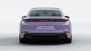 Exterior view of Panamera Executive Signature showing the rear of the car
