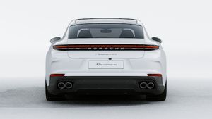 Exterior view of Panamera 4S E-Hybrid Executive showing the rear of the car