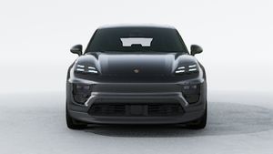 Vista exterior de Macan 4S Electric mostrando la parte delantera del coche
