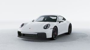 Vista exterior do 911 Carrera 4 GTS, de frente e lateral esquerda