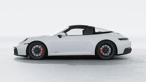 Vista exterior do 911 Targa 4 GTS, lateral esquerda