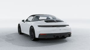 Vista exterior do 911 Targa 4 GTS, de trás e lateral esquerda