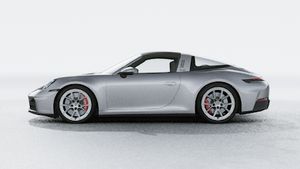 Vista exterior do 911 Targa 4S, lateral esquerda