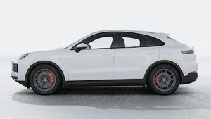 Vista exterior do Cayenne S E-Hybrid Coupé, lateral esquerda