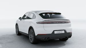 Vista exterior do Cayenne S E-Hybrid Coupé, de trás e lateral esquerda