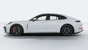Vista exterior do Panamera GTS, lateral esquerda
