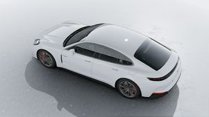Vista exterior do Panamera Turbo E-Hybrid, de cima