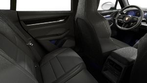 Interior view showing the back seats of Macan 4