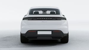 Exterior view of Macan 4 showing the rear of the car