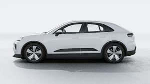Exterior view of Macan 4 showing the left side of the car